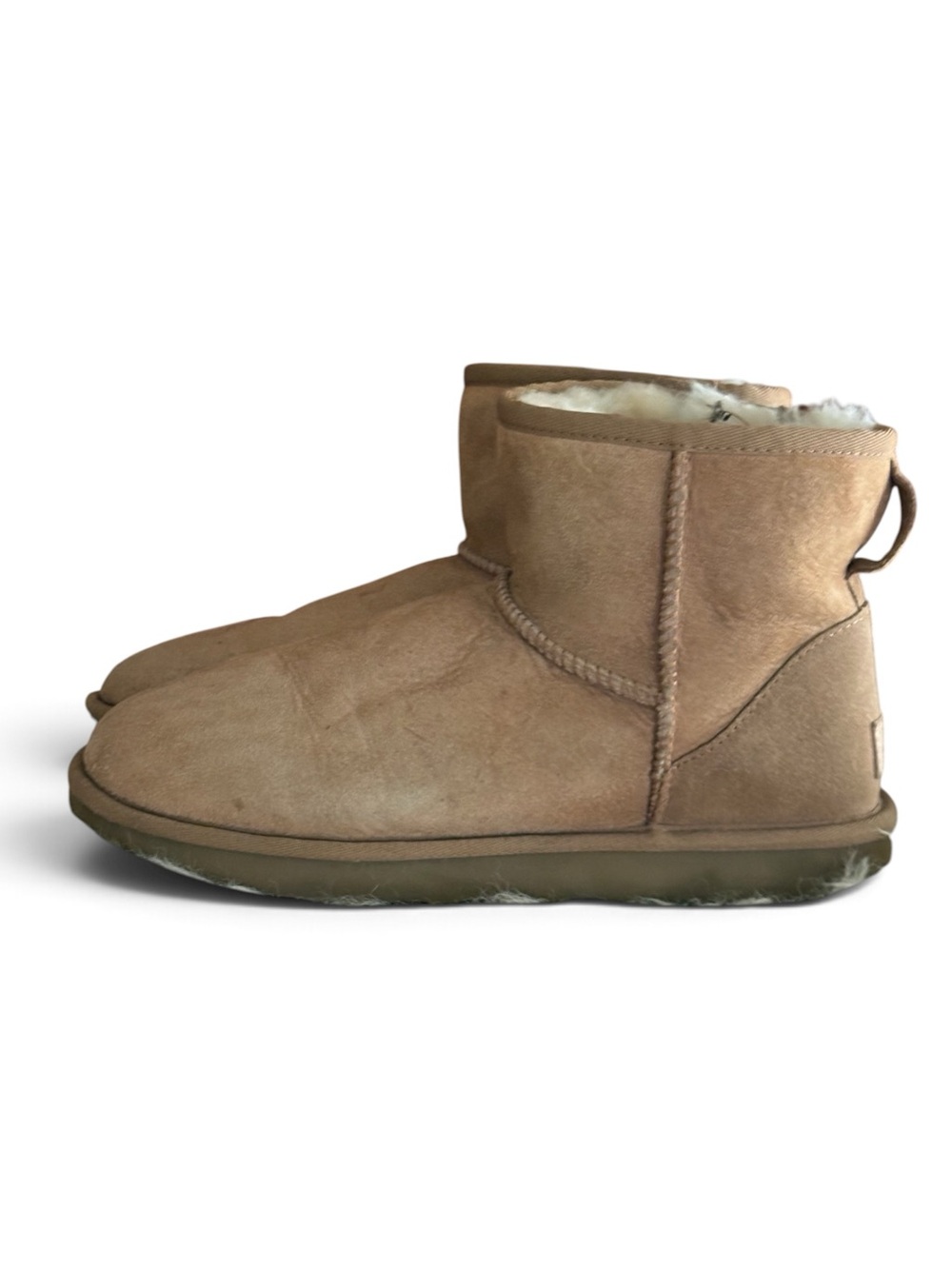 UGG Mini II Chestnut Short Suede Shearling Boots